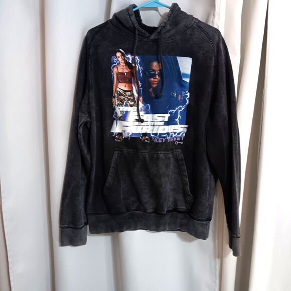 Fast And Furious Key Street Mens Sz M Hoodie Faded Black 100% Cotton - Picture 2 of 11
